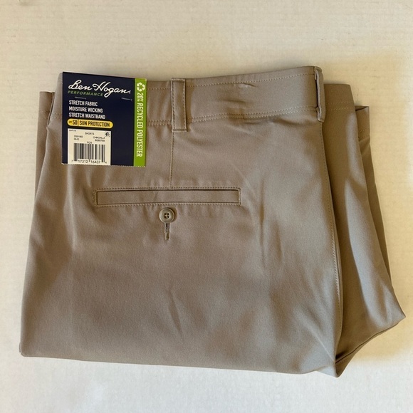 Ben Hogan Golf Performance 50 UPF sun protection tan shorts NWT Sz-40 Z14 - Picture 7 of 12